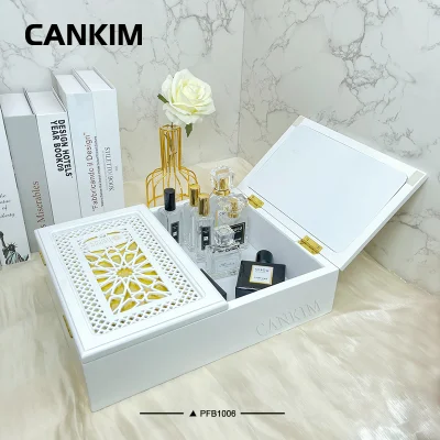 Cankim – boîtes de parfum en laque blanche, boîte d'emballage de parfum Design, bouteille de parfum de luxe avec boîte